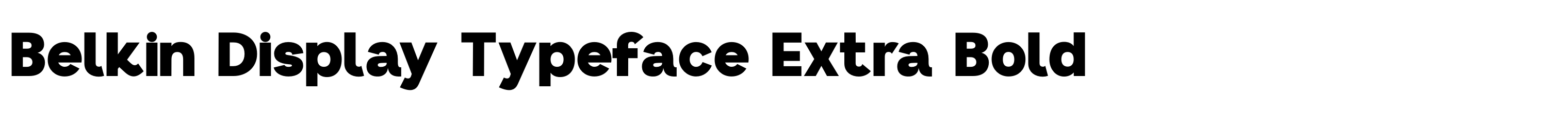Belkin Display Typeface Extra Bold